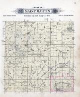 Saint Martin Township, Sauk River, Stearns County 1896 published by C.M. Foote & Co
